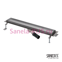 Нержавеющий водоотводящий желоб под плитку, 750мм SLKN 09