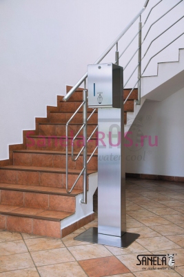 Автоматический дозатор жидкой и гелевой дезинфекции SLZN 59ESB арт: 95593 Sanela Чехия (фото, схема)