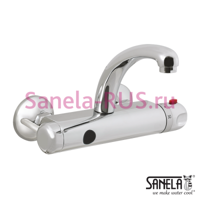 Настенный бесконтактный смеситель SLU 25B арт: 03255 Sanela Чехия (фото, схема) Настенный бесконтактный смеситель SLU 25B арт: 03255 Sanela Чехия (фото, схема)