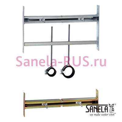 Монтажная рама для писсуаров из нержавеющей стали SLR 02N арт: 08021 Sanela Чехия (фото, схема)