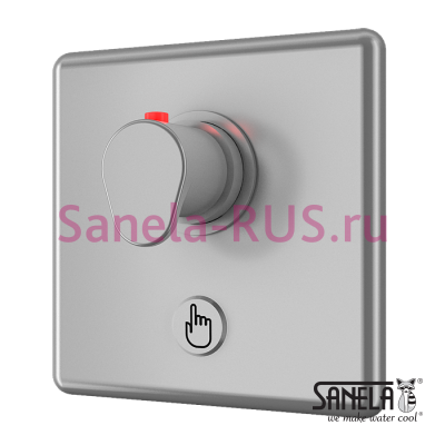 Управление душем пьезо кнопкой с термостатическим смесителем SLZA 20PT арт: 88209 Sanela Чехия (фото, схема)