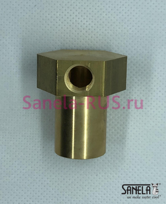 Латунная присоединительная арматура штока SLP 07RS арт: MD-ARMSLP07RS Sanela Чехия (фото, схема)