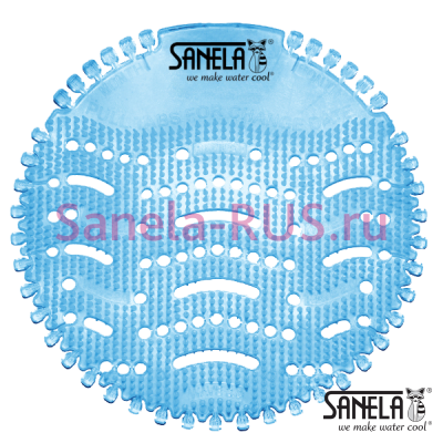 Ароматическое ситечко в писсуар, цвет голубой, запах - цветы хлопка SLA 11C арт: 06113 Sanela Чехия (фото, схема) Ароматическое ситечко в писсуар, цвет голубой, запах - цветы хлопка SLA 11C арт: 06113 Sanela Чехия (фото, схема)