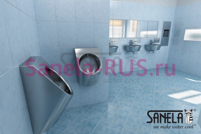 Нержавеющий автоматический писсуар SLPN 07C арт: 91073 Sanela Чехия (фото, схема) Нержавеющий автоматический писсуар SLPN 07C арт: 91073 Sanela Чехия (фото, схема)