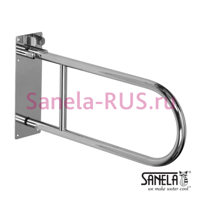 Нержавеющий откидной поручень SLZM 03SX арт: 49036 Sanela Чехия (фото, схема)