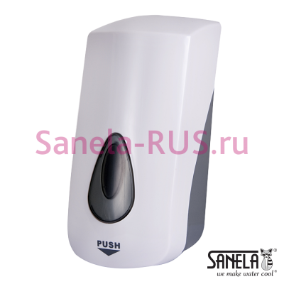 Дозатор жидкого мыла и гелиевой дезинфекции 1л пластик ABS SLDN 06 арт: 72060 Sanela Чехия (фото, схема)