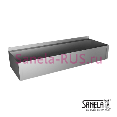 Нержавеющая раковина коллективная с облицовкой 1250мм SLUN 10P арт: 93107 Sanela Чехия (фото, схема)