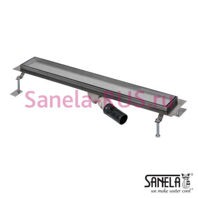 Нержавеющий водоотводящий желоб под плитку, 1150мм SLKN 11 арт: 69110 Sanela Чехия (фото, схема)