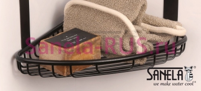 Нержавеющая двойная угловая полка SLZD 29N арт: 62291 Sanela Чехия (фото, схема)