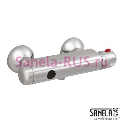 Автоматический душевой смеситель c термостатом SLS 03S арт: 02038 Sanela Чехия (фото, схема)